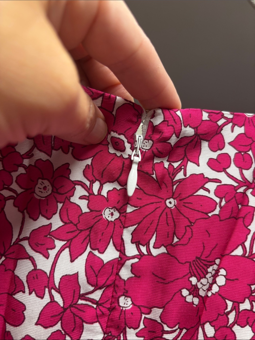 J.Crew Collection Bright Pink Floral Puff Sleeve Maxi Dress NWT Size 22W - Picture 8 of 13